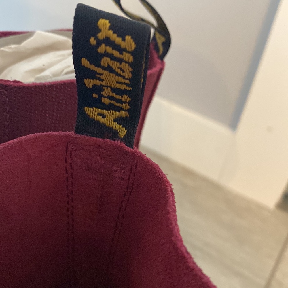 Dr Martens 1460 Pascal Cherry Red Glitter Ray - Picture 5 of 8